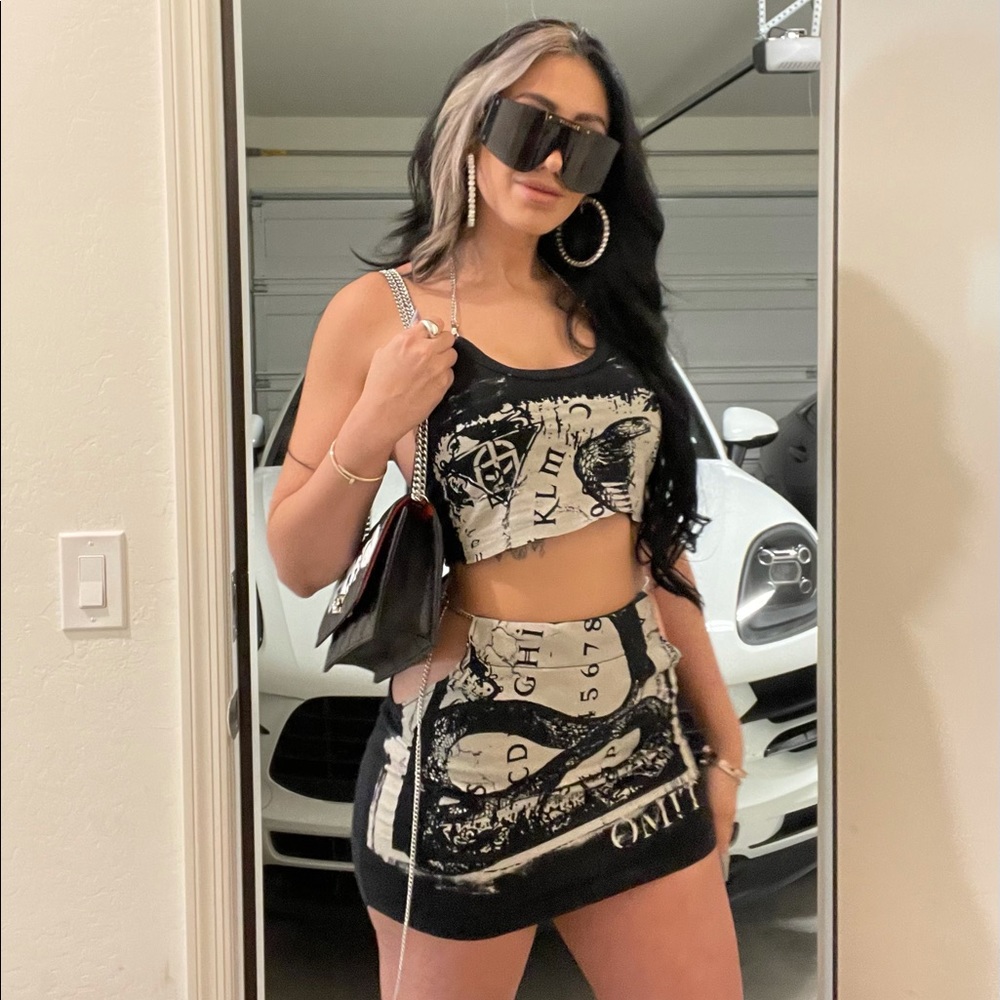 Snake Tarot Skirt Set
